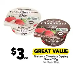 Drakes Tristam's Chocolate Dipping Sauce offer