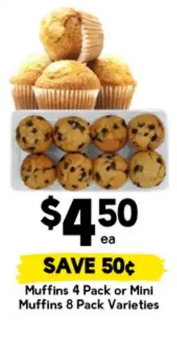 Drakes Muffins 4 Pack or Mini Muffins offer