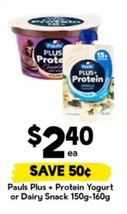 Drakes Pauls Plus Protein Yogurt or Dairy Snack offer