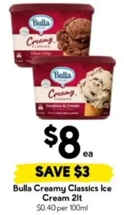 Drakes Bulla Creamy Classics Ice Cream offer