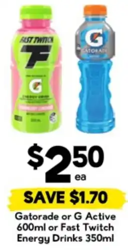 Drakes Gatorade or G Active offer