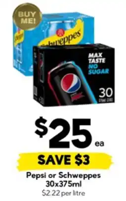 Drakes Pepsi or Schweppes offer