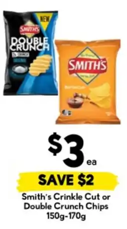Drakes Smith's Crinkle Cut or Double Crunch Chips offer