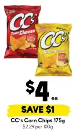 Drakes CC's Corn Chips offer