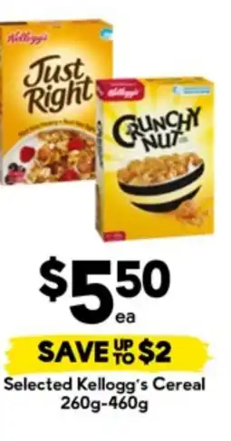 Drakes Selected Kellogg's Cereal offer