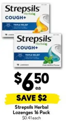 Drakes Strepsils Herbal Lozenges offer