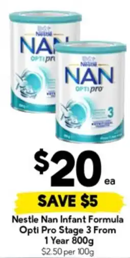 Drakes Nestle Nan Infant Formula Opti Pro Stage 3 From 1 Year offer