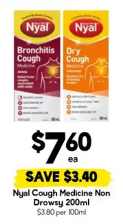 Drakes Nyal Cough Medicine Non Drowsy offer