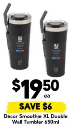 Drakes Décor Smoothie XL Double Wall Tumbler offer