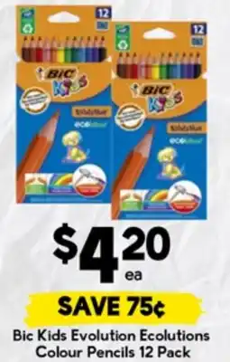 Drakes Bic Kids Evolution Ecolutions Colour Pencils offer