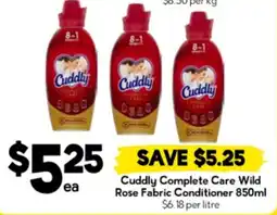 Drakes Cuddly Complete Care Wild Rose Fabric Conditioner offer