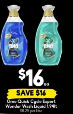 Drakes Omo Quick Cycle Expert Wonder Wash Liquid offer