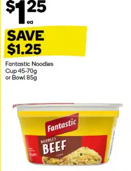 Woolworths Fantastic Noodles Cup offer
