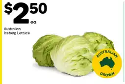Woolworths Australian Iceberg Lettuce offer