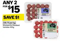 Woolworths Woolworths Meatball offer