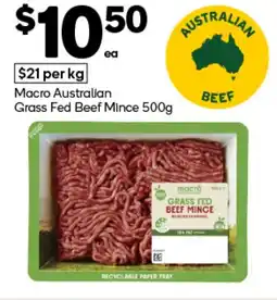 Woolworths Macro Australian Grass Fed Beef Mince offer