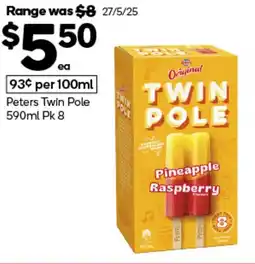 Woolworths Peters Twin Pole offer