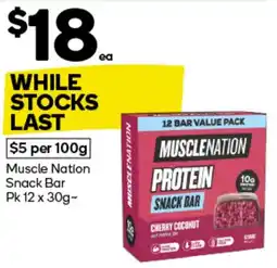 Woolworths Muscle Nation Snack Bar offer