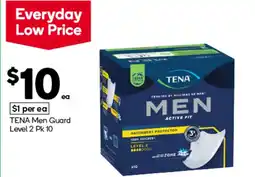 Woolworths TENA Men Guard Level offer