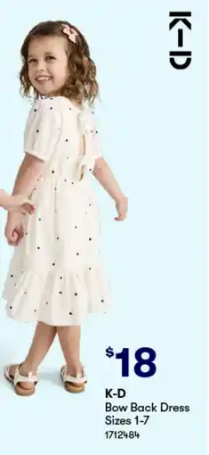Woolworths Bow Back Dress Sizes 1-7 offer