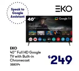 Woolworths 40" Full HD Google TV with Built-in Chromecast offer