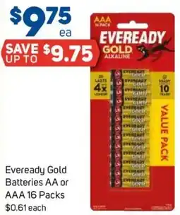 Foodland Eveready Gold Batteries AA or AAA offer