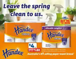 Foodland Handee Ultra Double Length Paper Towel offer