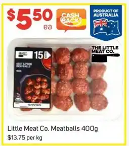 Foodland Little Meat Co. Meatballs offer