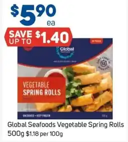 Foodland Global Seafoods Vegetable Spring Rolls offer