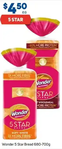 Foodland Wonder 5 Star Bread offer