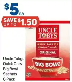Foodland Uncle Tobys Quick Oats Big Bowl offer