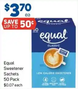 Foodland Equal Sweetener Sachets offer