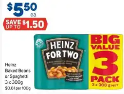 Foodland Heinz Baked beans or Spaghetti offer
