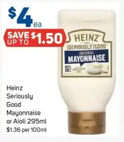 Foodland Heinz Seriously Good Mayonnaise offer