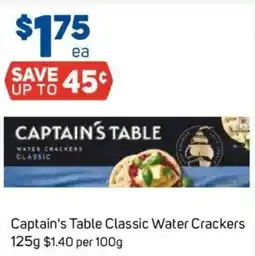Foodland Captain's Table Classic Water Crackers offer