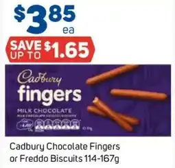 Foodland Cadbury Chocolate Fingers or Freddo Biscuits offer