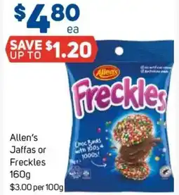 Foodland Allen's Jaffas or Freckles offer