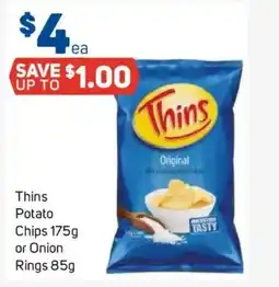 Foodland Thins Potato Chips offer
