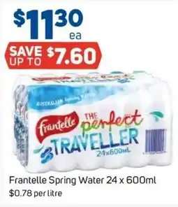 Foodland Frantelle Spring Water offer