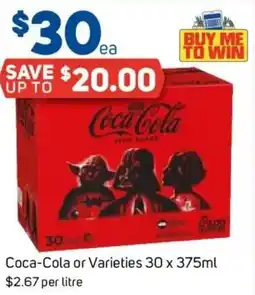 Foodland Coca-Cola or Varieties offer