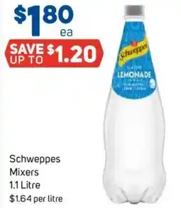 Foodland Schweppes Mixers offer