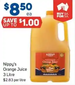 Foodland Nippy's Orange Juice offer
