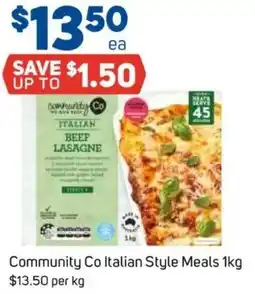 Foodland Community Co Italian Style Meals offer