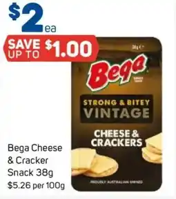 Foodland Bega Cheese & Cracker Snack offer