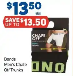 Foodland Bonds men's chafe off trunks offer