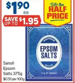 Foodland Sanofi epsom salts offer
