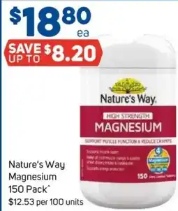 Foodland Nature's way magnesium offer