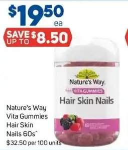 Foodland Nature's way vita gummies hair skin nails offer