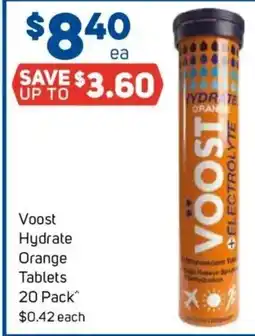 Foodland Voost hydrate orange tablets offer