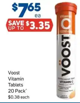 Foodland Voost vitamin tablets offer